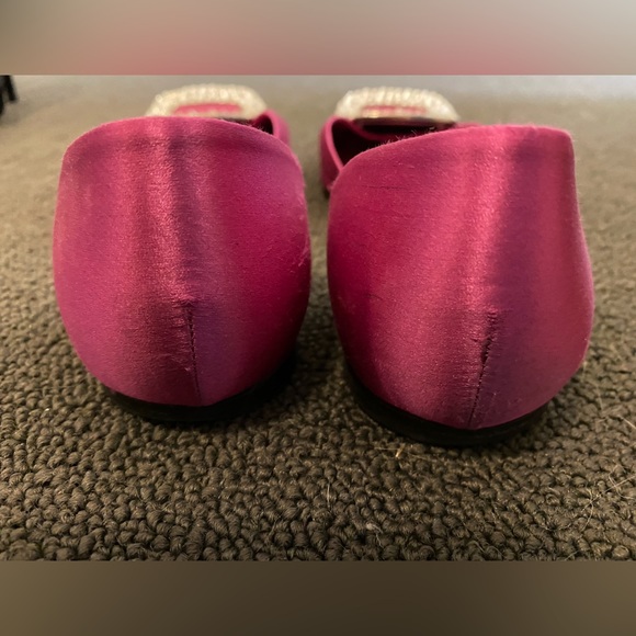 Roger Vivier Flats 37.5 hot pink satin - Picture 3 of 5